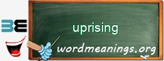 WordMeaning blackboard for uprising